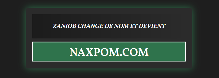 Zaniob change de nom et devient NAXPOM.COM